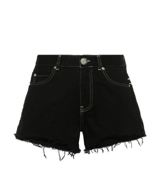 Pinko Black Denim Shorts