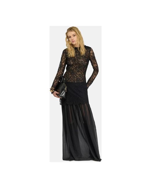Semicouture Black Maxi Skirts