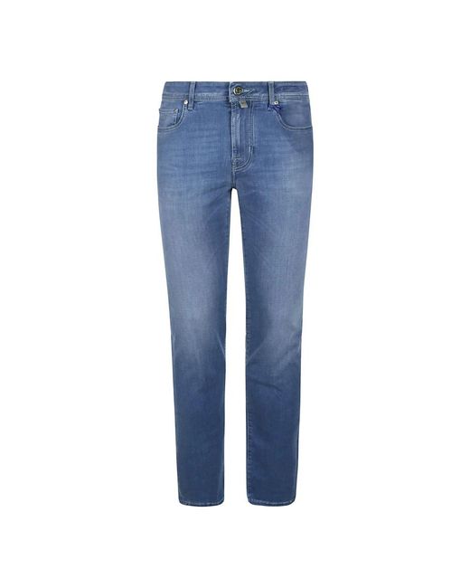 Jacob Cohen Blue Slim-Fit Trousers for men