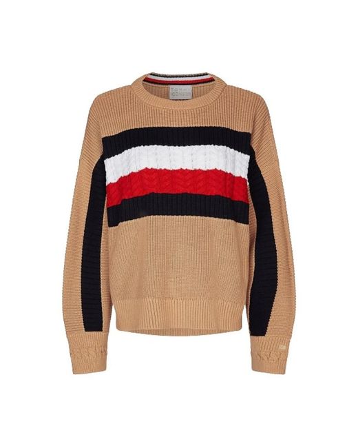 Knitwear > round-neck knitwear Tommy Hilfiger en coloris Red