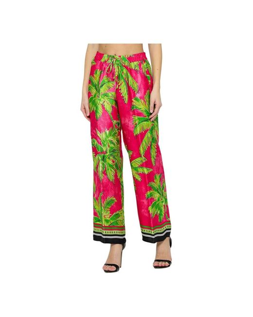 Ermanno Scervino Green Wide Trousers