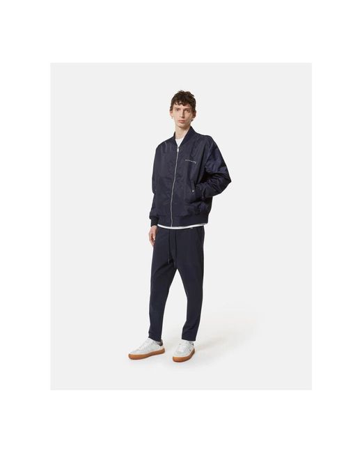 RICHMOND Dunkelblaue Bomberjacke Mit Minimalen Details in Blue für Herren
