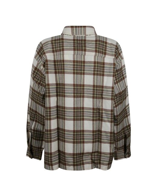 AMI Overhemden ,Veelkleurig ,Check Shirt in het Gray