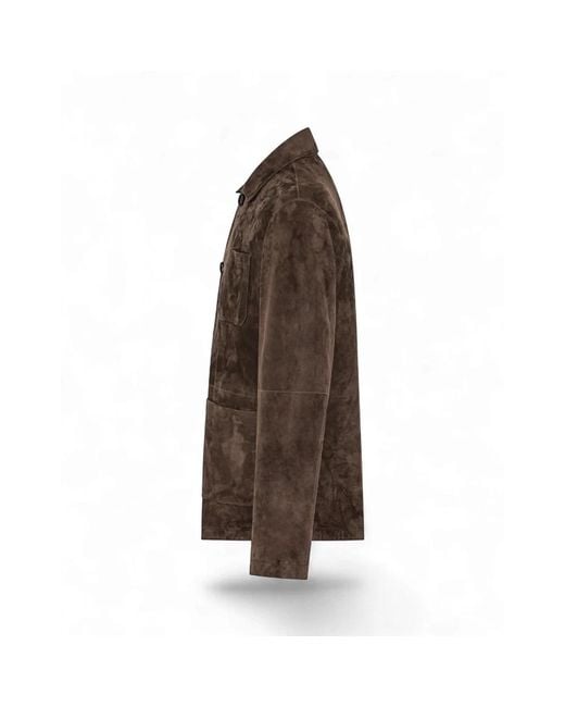 Leather Jackets DUNO de hombre de color Brown
