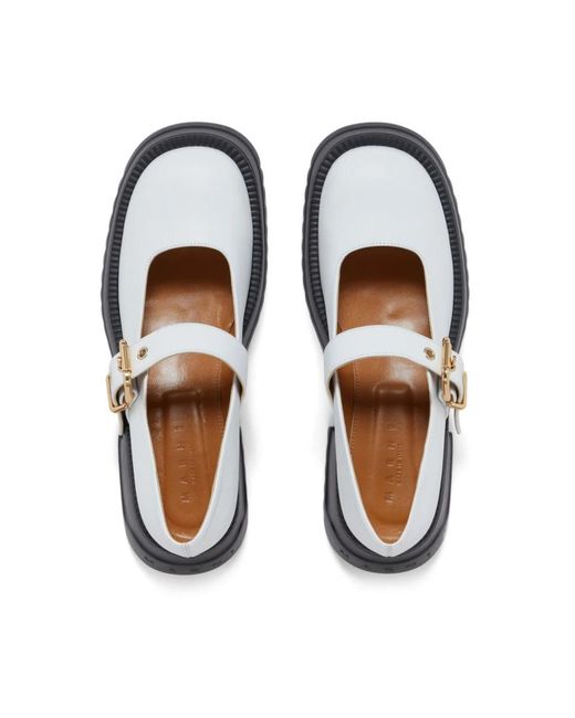 Shoes > flats > loafers Marni en coloris White