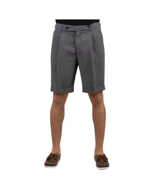 BERWICK 1707 Black Casual Shorts for men