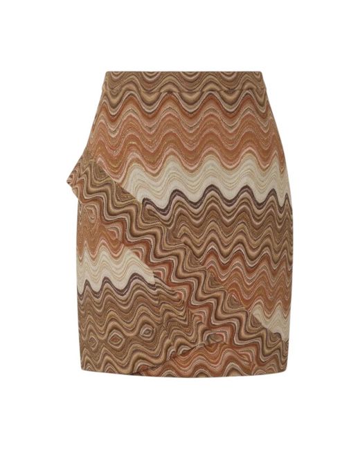 Mc2 Saint Barth Brown Short Skirts