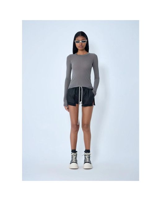 Rick Owens Blue Short Shorts