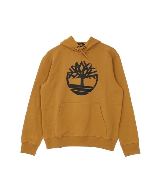 Timberland Hoodies & Sweatvesten ,Bruin ,Katoen Core Logo Hoodie in het Brown voor heren