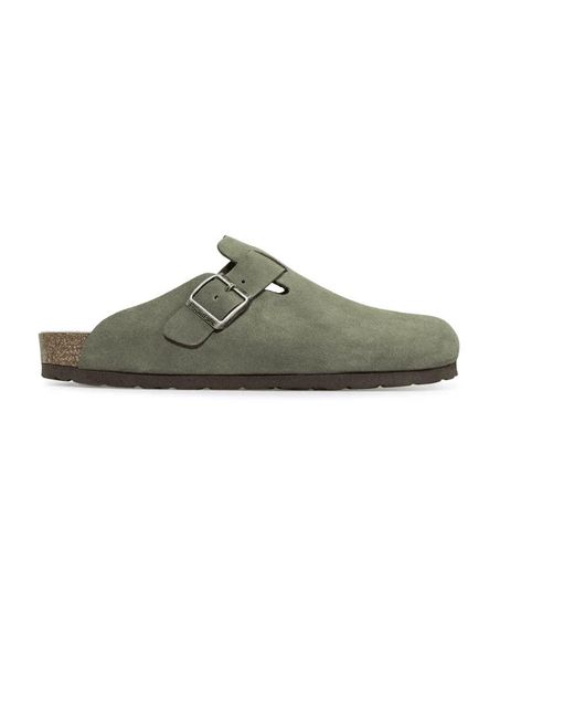 Rohde Schoenen ,Groen ,Suède Moderne Groene Herenklomp in het Green voor heren