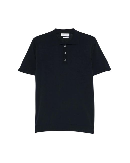 Daniele Fiesoli Black Polo Shirts for men