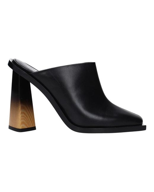 Givenchy Black Schwarze Leder High Heel Sandalen