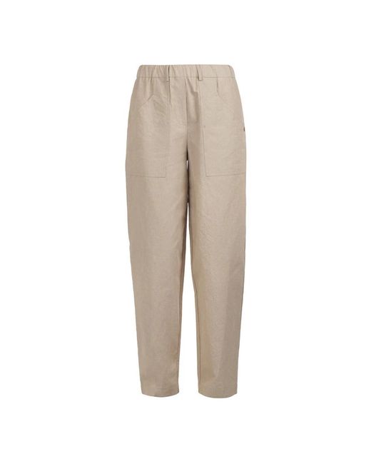 Ottod'Ame Natural Straight Trousers