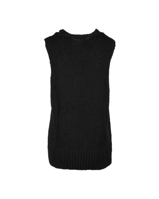 Elvine Black V-Neck Knitwear