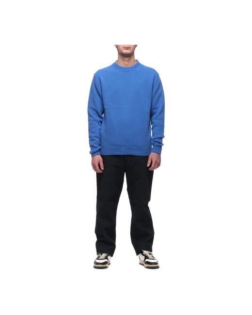 Barena Blue Round-Neck Knitwear for men