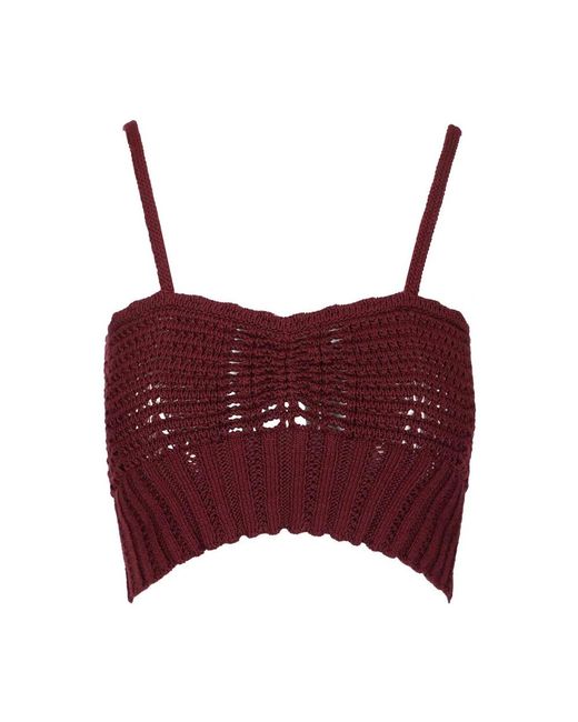 Forte_forte Red Sleeveless Tops