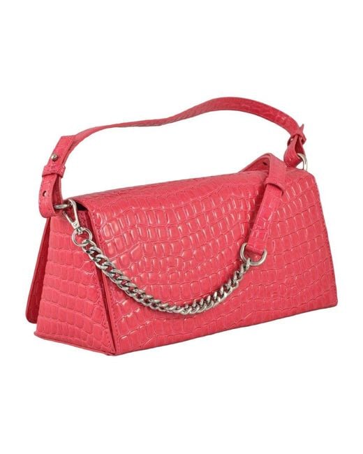 Borsa a tracolla poliuretanica di MSGM in Red