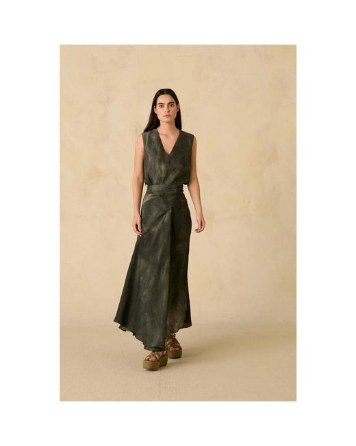 Cortana Gray Sleeveless Tops