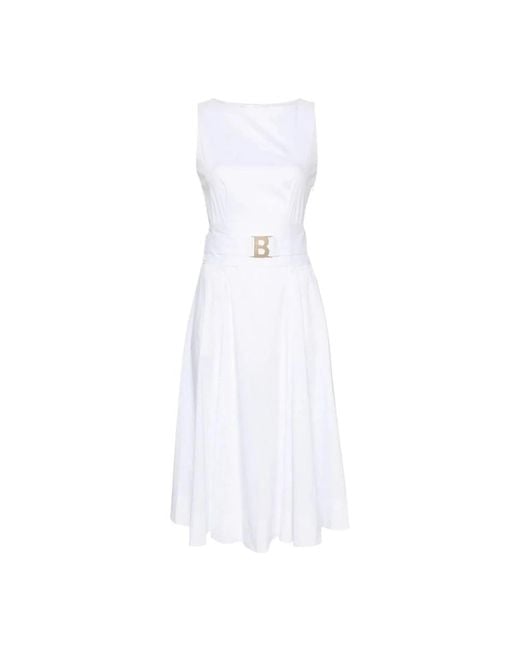 Dresses > day dresses > midi dresses Blugirl Blumarine en coloris White