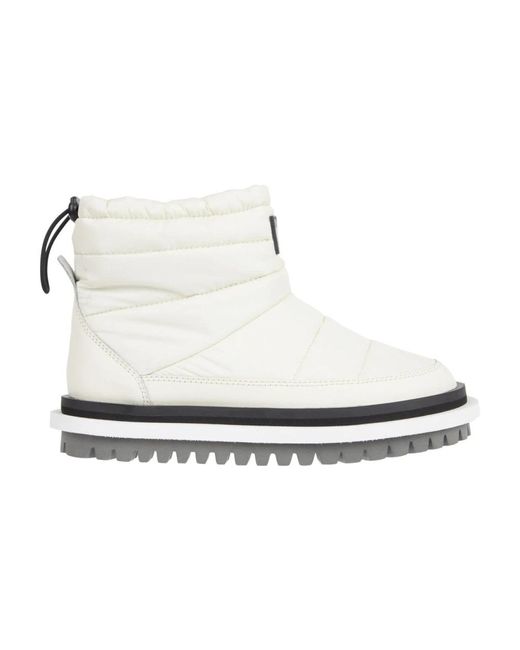 Tommy Hilfiger White Winter Boots