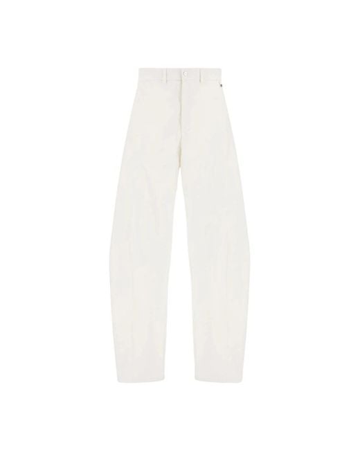 Herno Tapered Broeken in het White