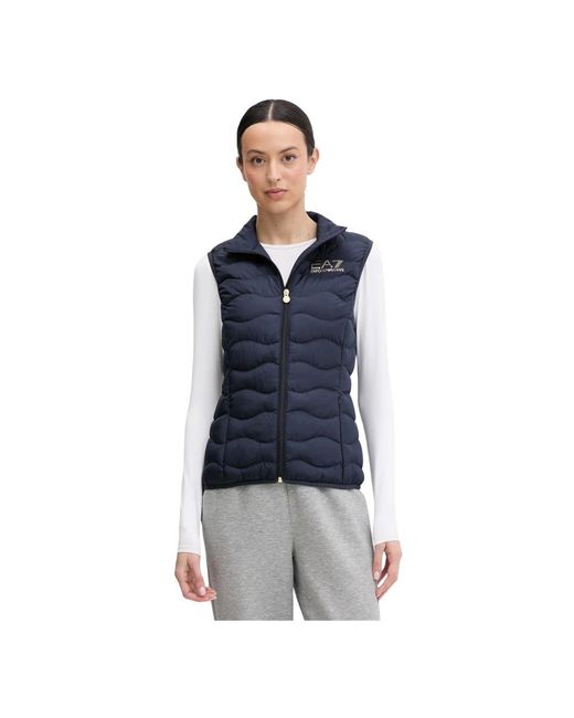 EA7 Gewatteerd Vest in het Blue