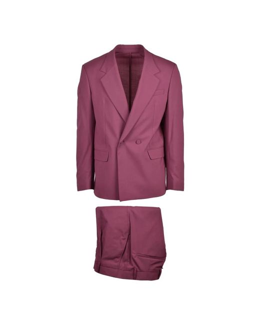 MARSĒM Purple Double Breasted Suits for men