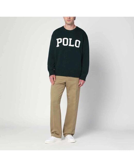 Polo Ralph Lauren Green Round-Neck Knitwear for men