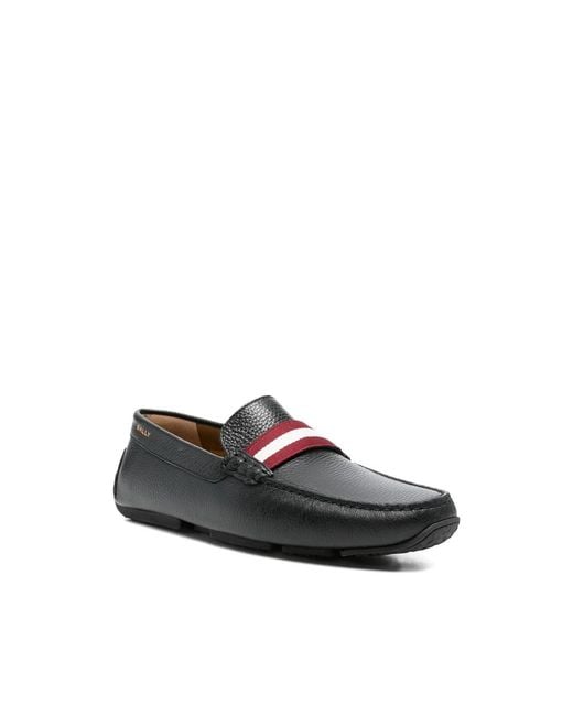 Bally Black Loafers Calf Leather for men