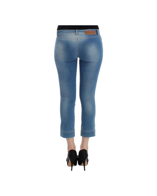 Ermanno Scervino Blue Cropped Jeans