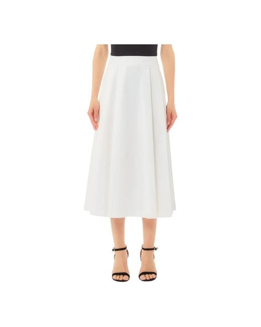 Midi Skirts Liu Jo de color White
