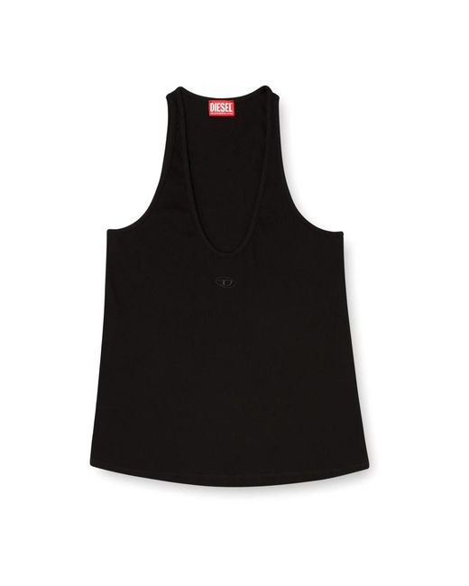 DIESEL Black Sleeveless Tops