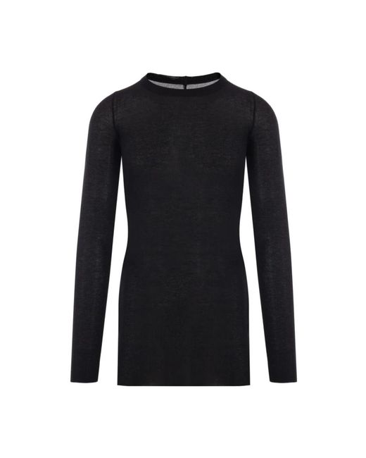 Rick Owens Black Long Sleeve T-Shirts for men
