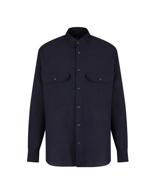 Armani Exchange Blue Casual Shirts for men