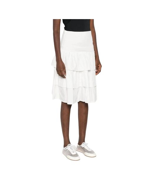GIMAGUAS White Midi Skirts