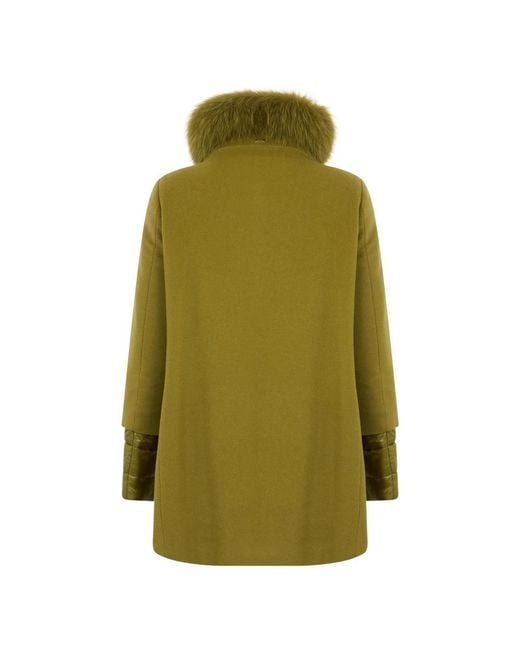 Single-Breasted Coats Herno de color Green