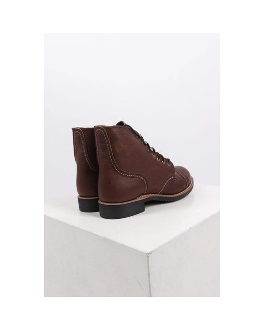 Red Wing Brown Lace-Up Boots