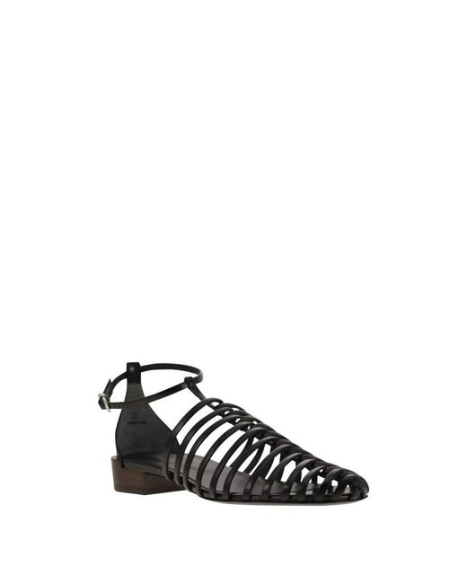 Tod's Black Ledersandale