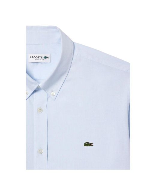 Lacoste Klassisches Herren Langarmhemd in Blue für Herren