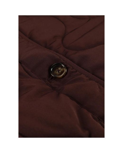 Object Jassen ,Bruin ,Leer Objallie Ls Lo Quilted Jacket E Div in het Brown