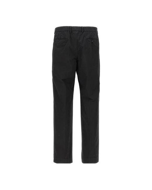 Cellar Door Black Straight Trousers for men