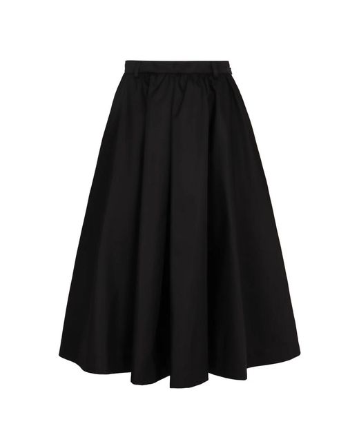 Midi Skirts Prada de color Black