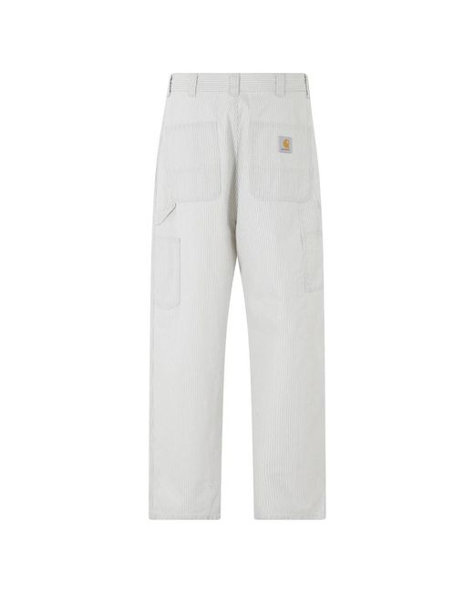 Carhartt Gray Straight Trousers for men