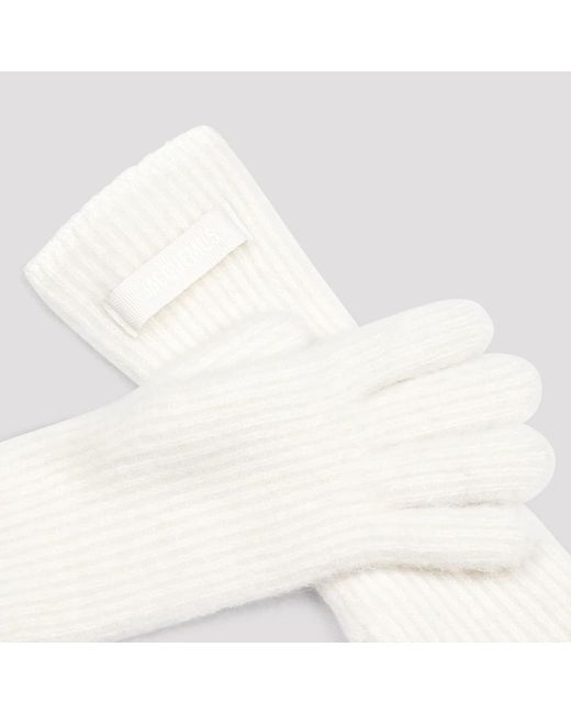 Jacquemus Gloves in het White