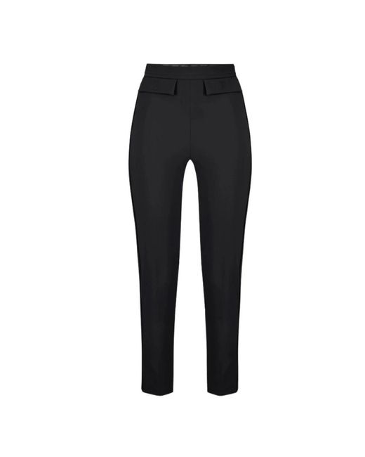 Elisabetta Franchi Black Slim-Fit Trousers