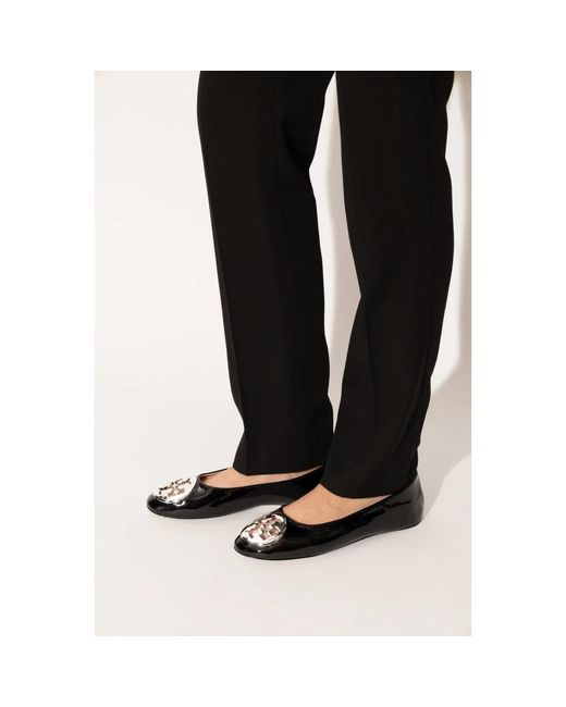 Tory Burch Black Ballerinas