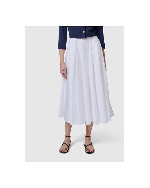 Elisabetta Franchi White Maxi Skirts