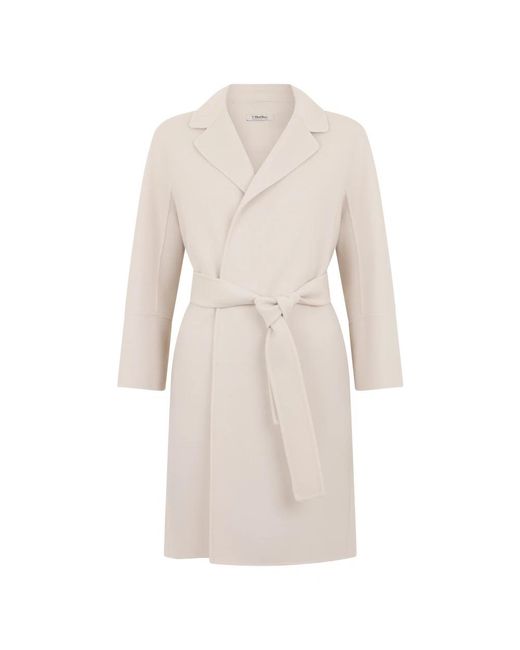 Max Mara Natural Belted Coats