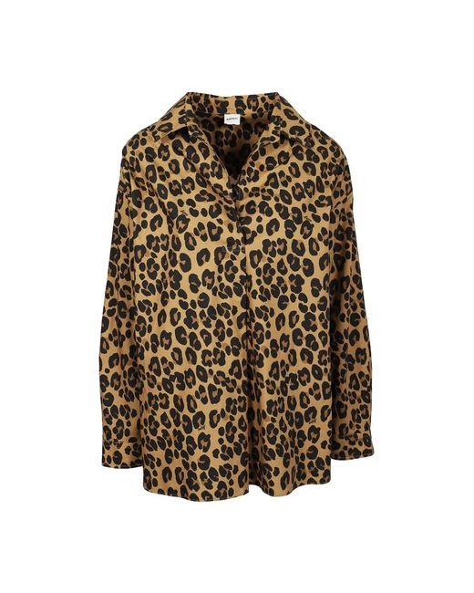 Aspesi Brown Gepunktete Blusen & Hemden