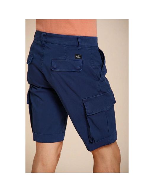Mason's Blue Casual Shorts for men